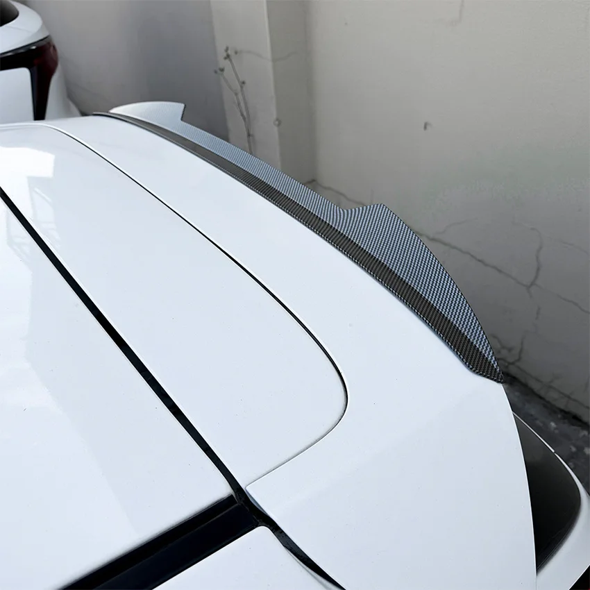 For 2008-2017 Ford Fiesta MK6 MK6.5 MK7 Car Tail Wings Fixed Wind Spoiler Splitter Rear Roof Wing Bodykits Tuning view 4