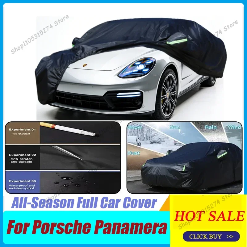 

Outdoor car cover for 2014-2022 Porsche Panamera Custom Waterproof Heavy Duty Windproof Protection with Reflective Strips