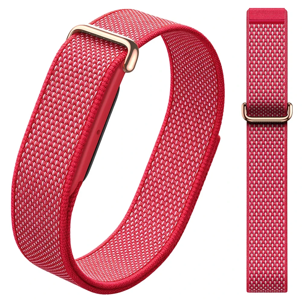 für Google Fitbit Air Silikon+Nylon-Schlaufenarmband für Fitbit Air Fitness Tracker 1:1 Original Sport-Uhrenarmband Armband-Zubehör – Detail 21