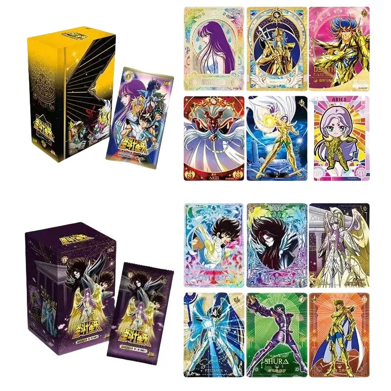 KAYOU Scatola originale Saint Seiya Camicia Risveglio Collezione Anime Dea Athena SSR UR Carte Rara Collezione di carte Regalo per bambini