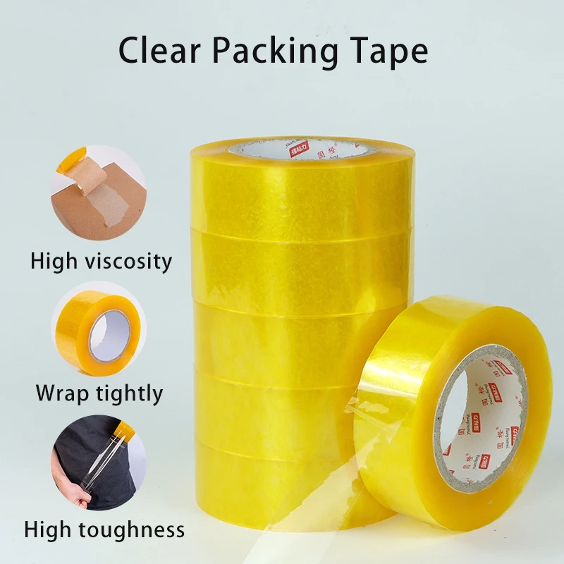 44mm width Beige Tape, Heavy Duty Packaging Tape For Shipping Packaging mobile sealing decorative adhesive tapes