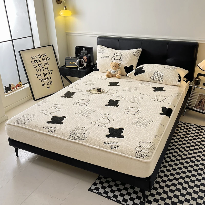 Fitted Sheets Plush Bedding，15