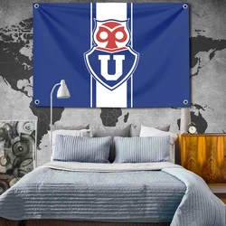 Funny FLAG CLUB UNIVERSIDAD DE CHILE Outdoor Decor Room Aesthetic Wall Decoration Decorative Flags and Banners Hanging  Flag