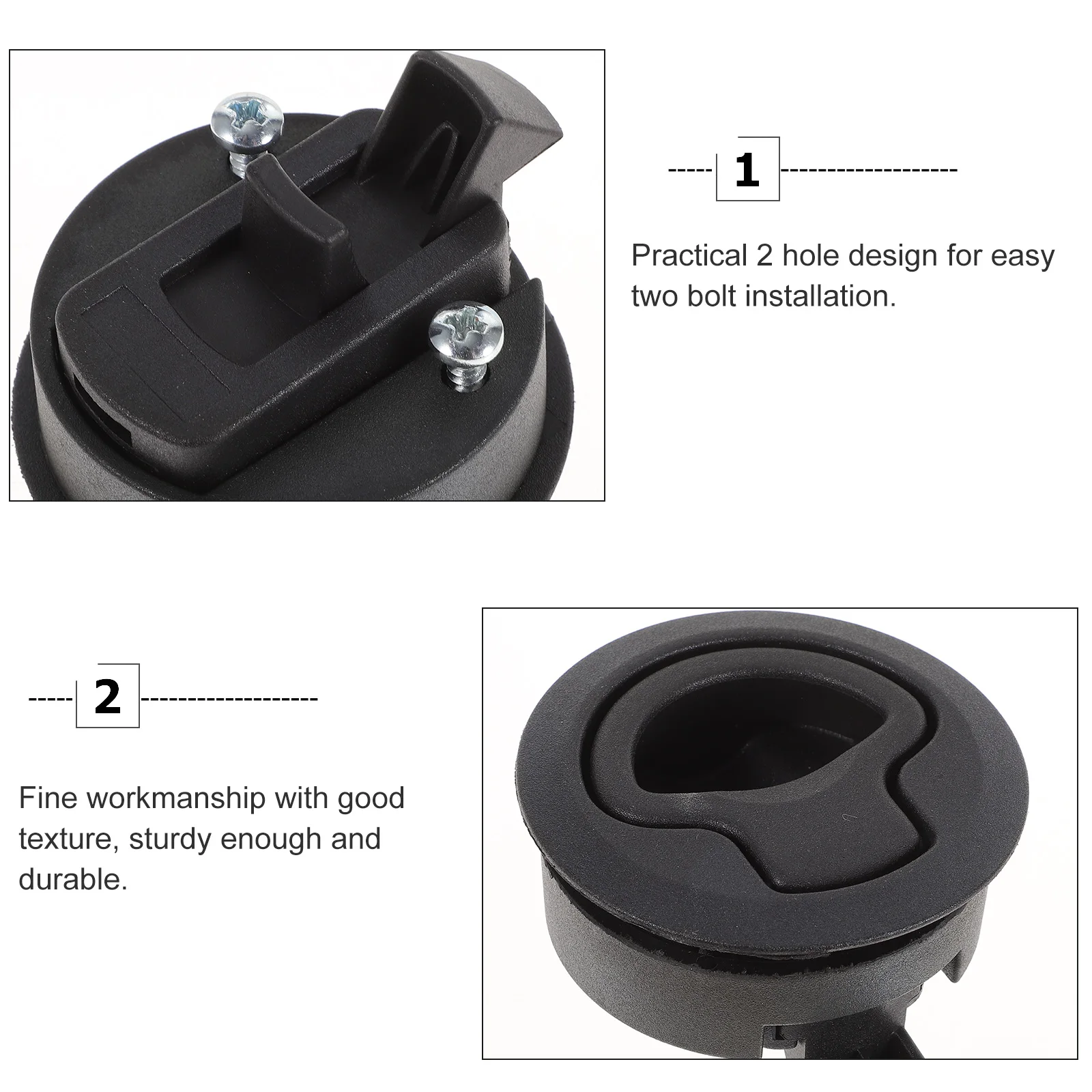 

Locking Flush Uv Stabilized Black Plastic Marine Latch Durable Boat Latch For Hatches Cabinets Outdoor Kitchen