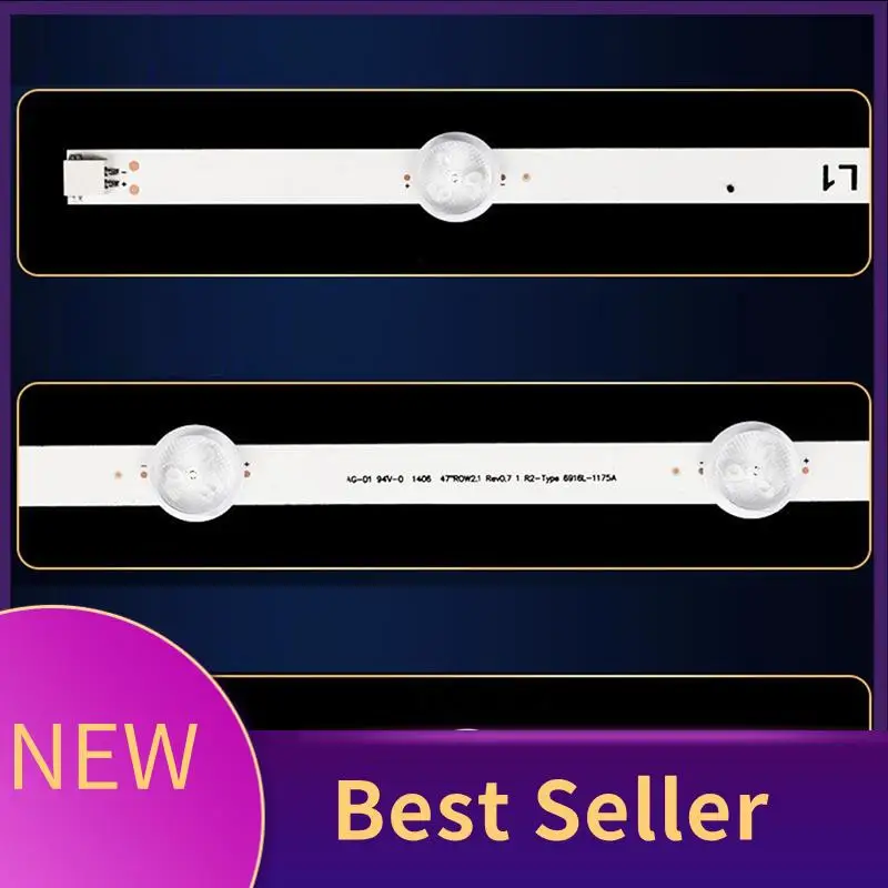 

ABHI-12Pcs LED Strip For 47LN5708-ZA 47LN570R-ZA 47LA620S 47LN5400 6916L-1174A 6916L-1175A 6916L-1176A 6916L-1177A 47LA620S