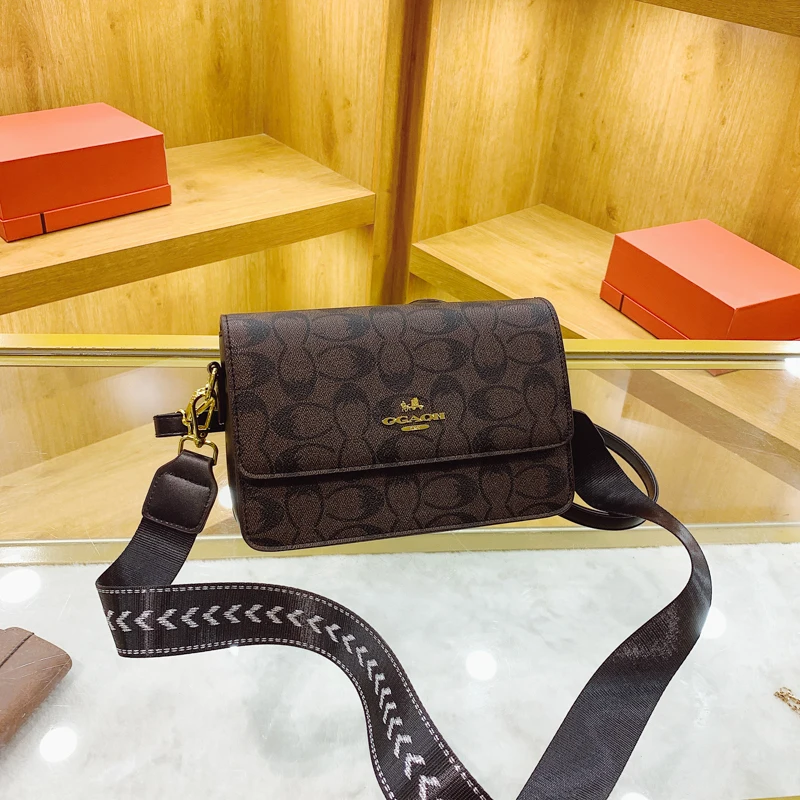 

Fashionable Leather Crossbody Bag Women Shoulder Handbag Messenger Style Luxury Brand Famous Designer Classic Elegant Ladies