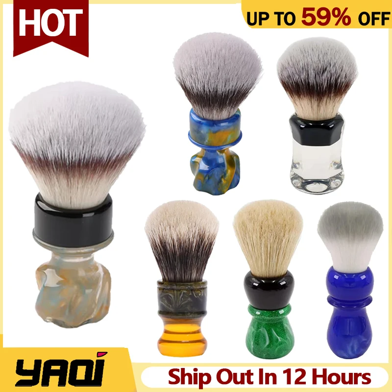 Yaqi High Quality Wet Shaving Brush For Mens Grooming Tool Provide Professional Comfortable Shave Experience Versatile Companion