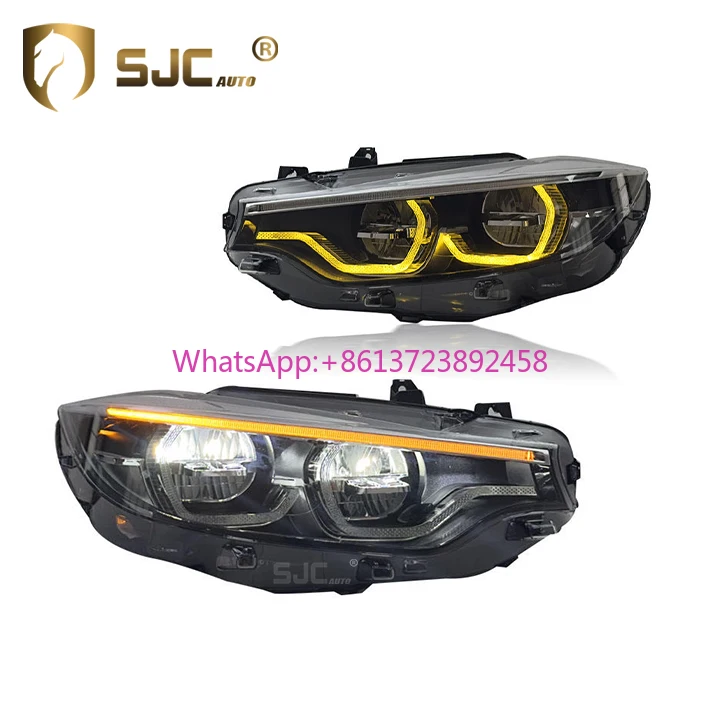 

Accessories Headlights Suitable for BMW 4 Series M3 M4 F32 F80 F82 13-18 Assembly Modified Yellow and White LED Headlights