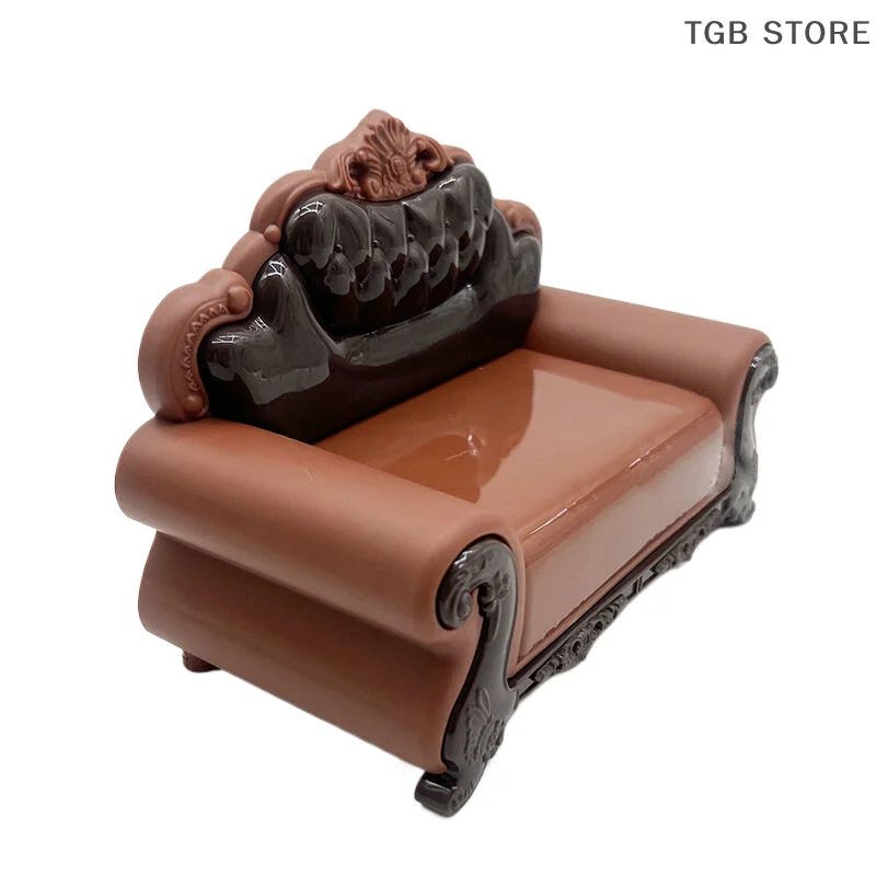 1/12 European Style Sofa Model Simulation Living Room Furniture Dollhouse Decoration Miniature Dolls House Accessories