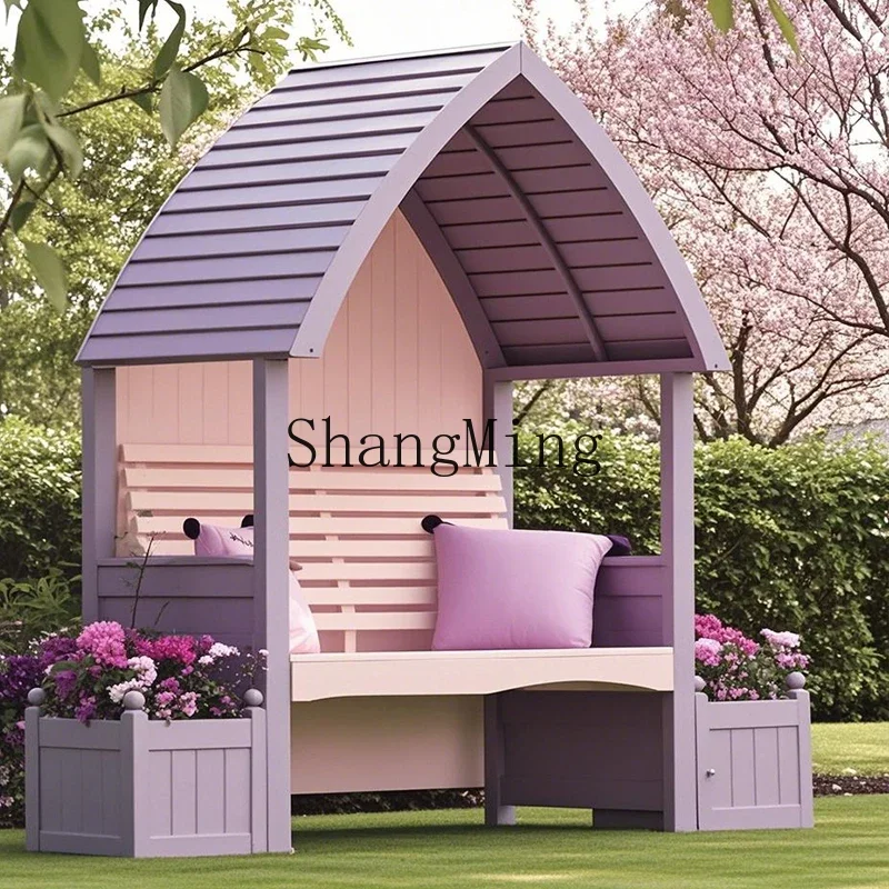 

CL украшение двора, деревянная структура, шкафчик, консервирующее деревянное садовое сиденье, ретро-подставка для цветов