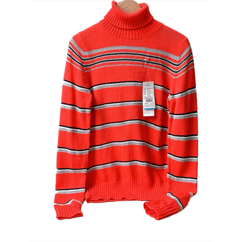 سترة متماسكة كلاسيكية عالية Ne مخططة للنساء للخريف والشتاء مزيج الصوف Fce دافئ Faion حلو Sle منتظم مناسب طويل Sve