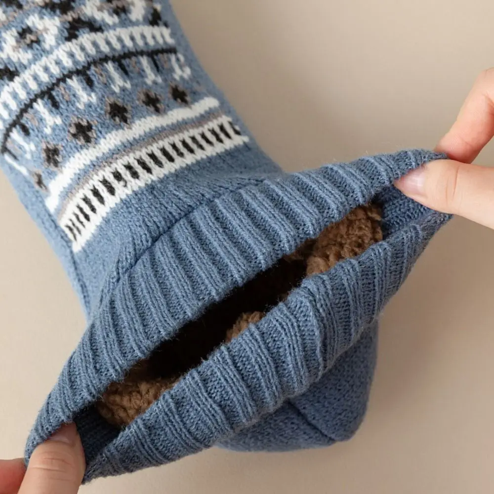 أفخم الشتاء الطابق حذاء الكاحل شريط جوارب داخلية للجنسين النوم الجوارب عدم الانزلاق نمط العرقية رشاقته الجوارب الدافئة للجنسين #3