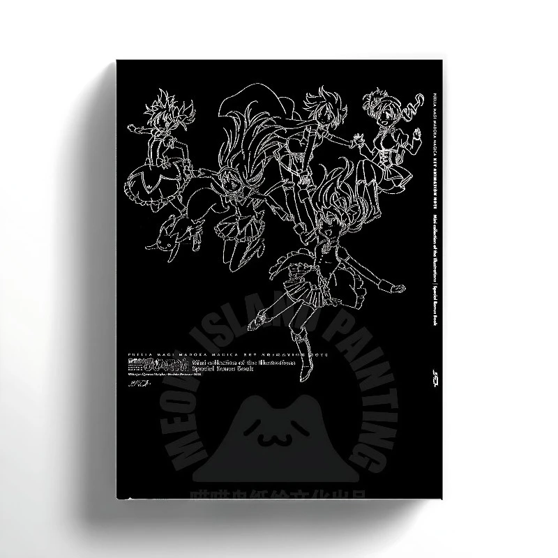 

Puella Magi Madoka Magica TV Version Original Art Set Bonus Art Book Key Animation Character Action Storyboards Manga Album Book
