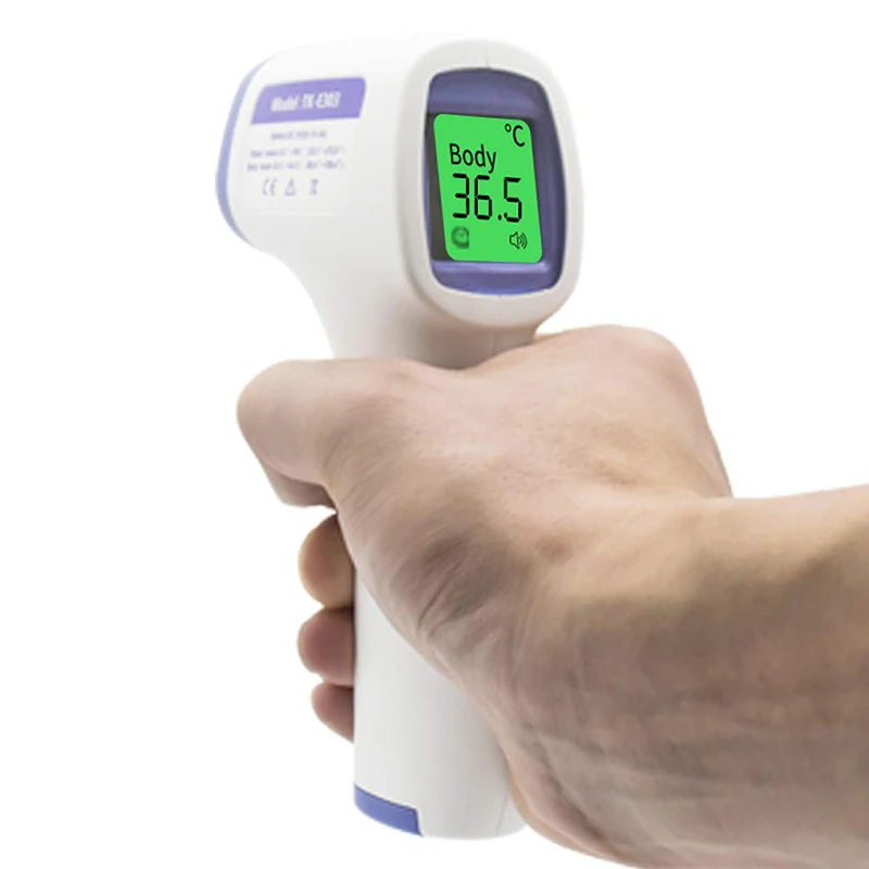 Alextrasza Non‑Contact Infrared Forehead Thermometer Fast Measurement High‑Temp Alarm Backlit Dual Mode Temperature for Baby Adu