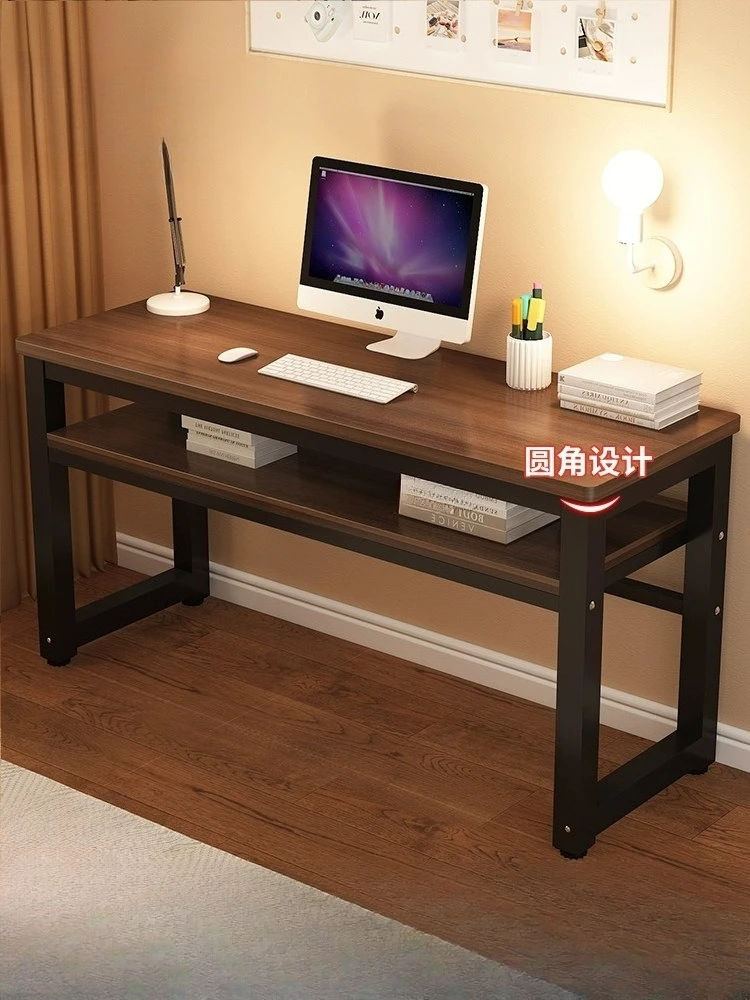 

Solid wood strip household simple double bedroom student writing workbench computer desk