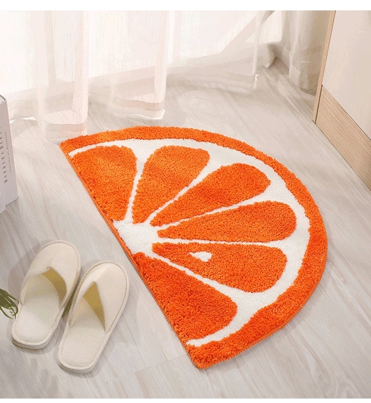 VIKAMA Ins Fresh Carpet, Bathroom Floor Mat, Water-Absorbing Anti-Slip Mat, Entrance Door Mat, Floor Mat, Home Decoration