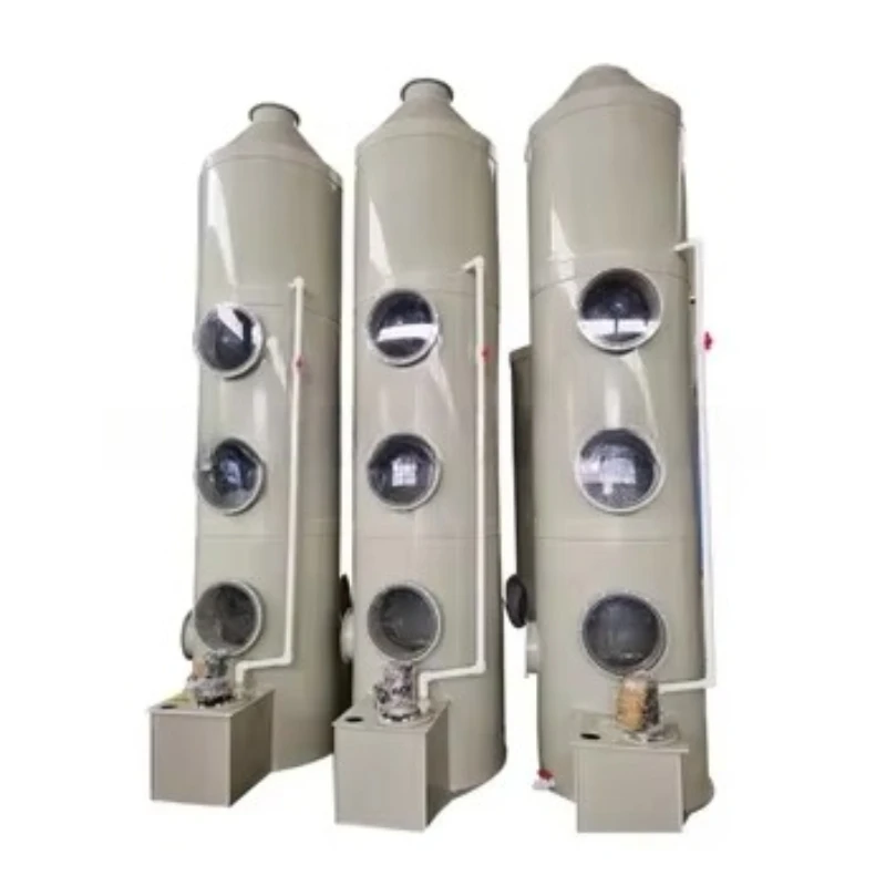 Tower gas scrubber industrial air scrubber wet chrome