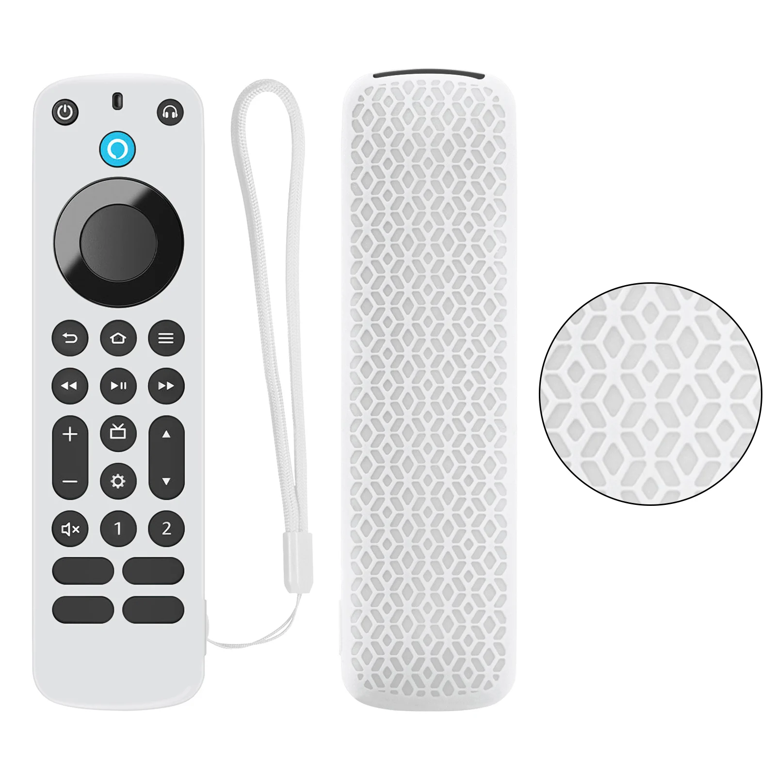 حافظة حماية من السيليكون مناسبة لجهاز التحكم عن بعد صوت الأمازون اليكسا ، غطاء واقي مضاد للانزلاق مضاد للصدمات ، النار TV Pro غمد