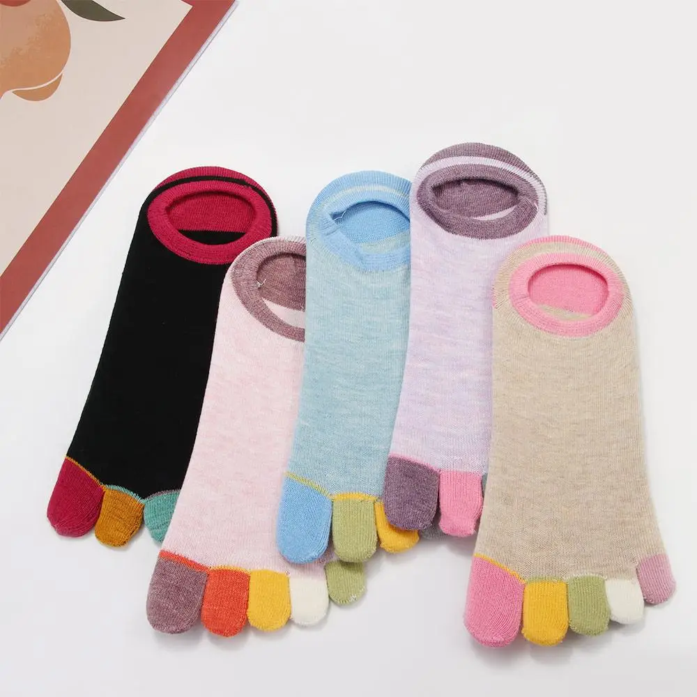 

Fashion Yoga Invisible Breathable Sweaty Ankle socks 5 Fingers Socks Boat socks Toe socks