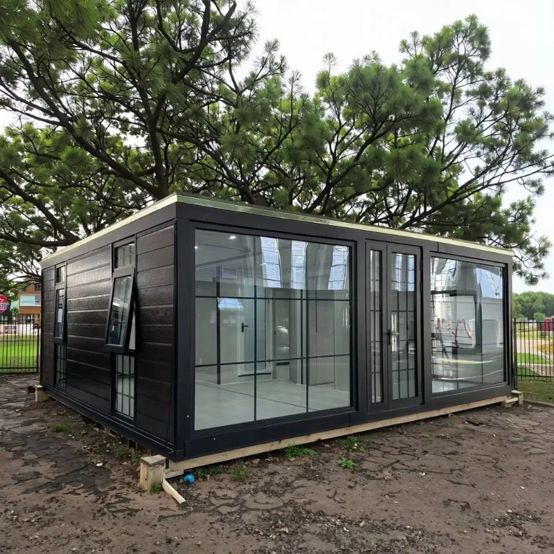Case prefabbricate da 20 piedi Unità viventi mobili espandibili Casa prefabbricata modulare Casa contenitore pieghevole prefabbricata Piccola casa