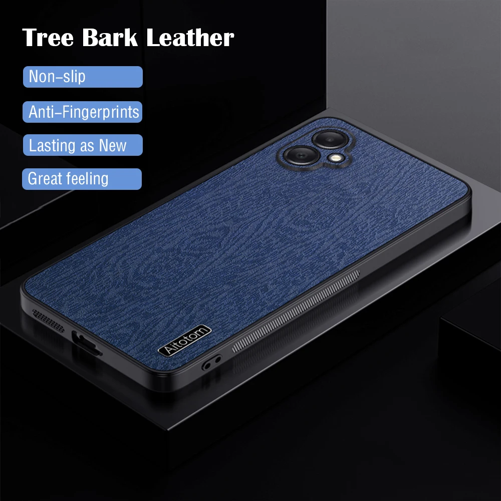 for Samsung Galaxy A05 Phone Case Tree Pattern Leather Soft Edges Hard Luxury Cover SamsungGalaxyA05 SM-A055F/DS SM-A055M/DS