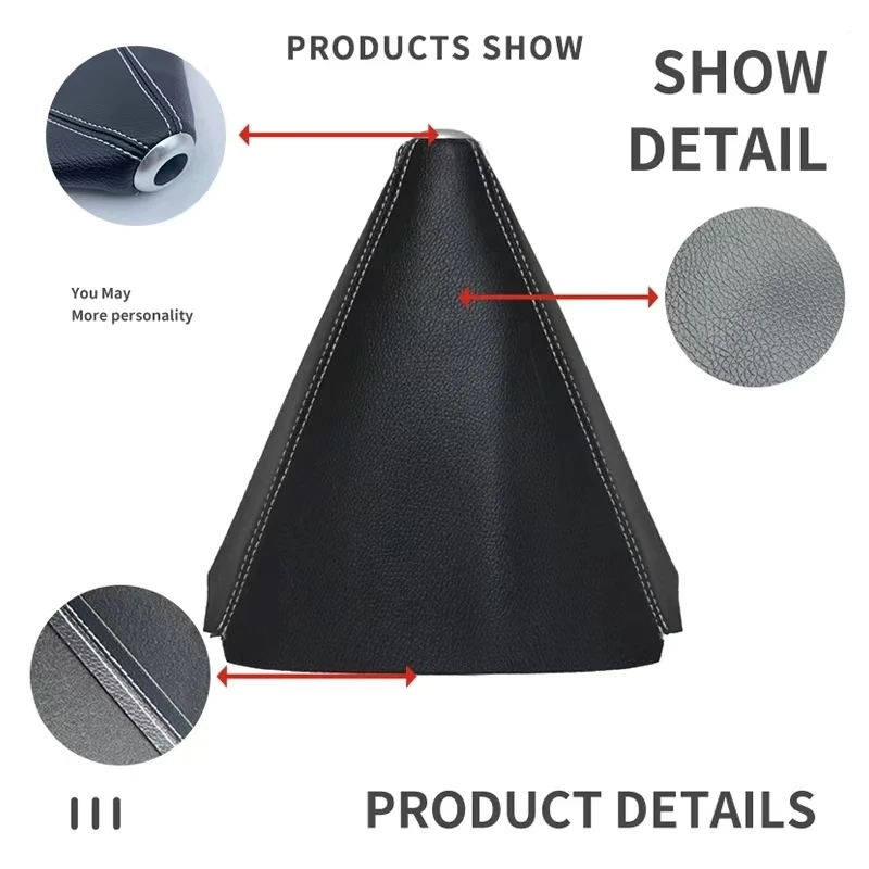 أنماط متعددة 16 مللي متر العالمي بولي Leather الجلود سيارة والعتاد التحول الياقات السيارات دليل عصا شيفتر المقبض واقي أحذية بلاستيك الجراب اكسسوارات