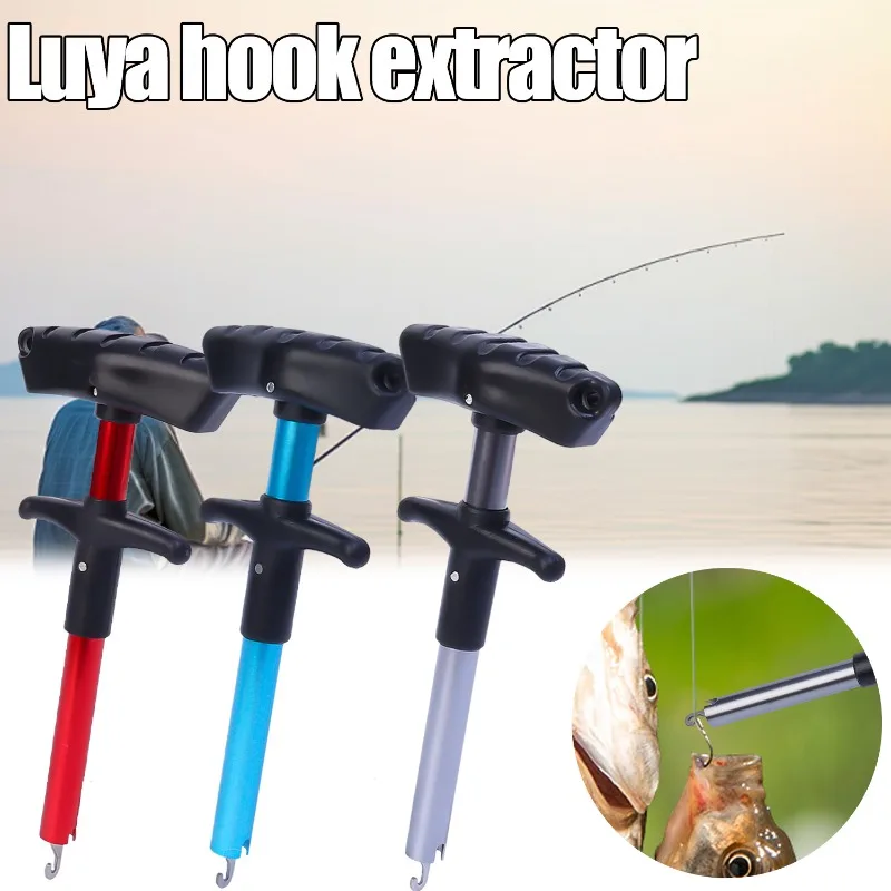 Fishing Hook Remover Tool Fishing Lure Remover Aluminum Tube Hook Detacher Portable Fish Hook Out Extractor Fishing Accessories