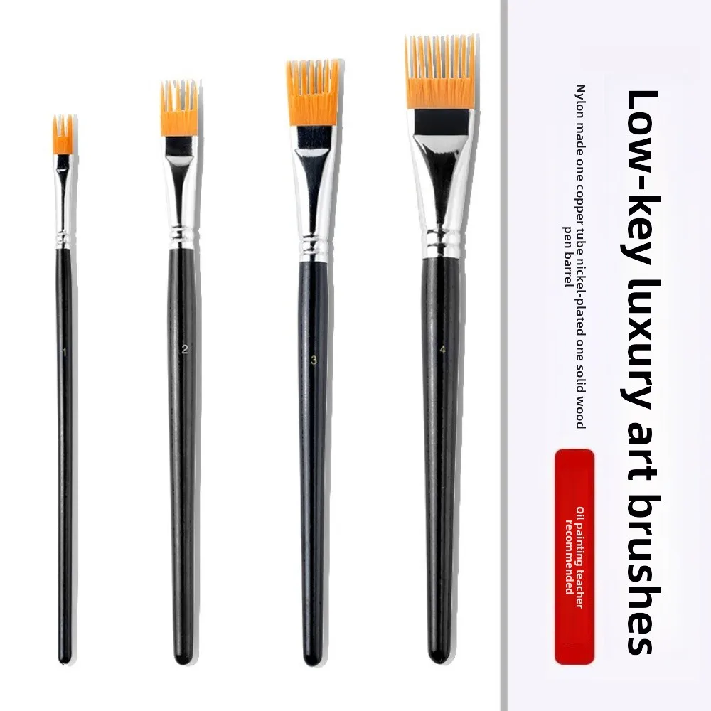 Pinceaux à aquarelle en poils de Nylon, variété de Techniques, pinceaux de peinture de plusieurs tailles, accessoires de peinture