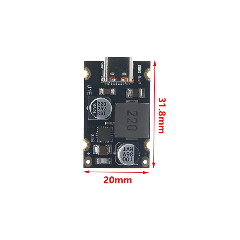 Type-C Interface DC12-30V Mini 65W Multi-protocol Fast Charging Module Supports PD2.0/PD3.1PPS Output Protocol