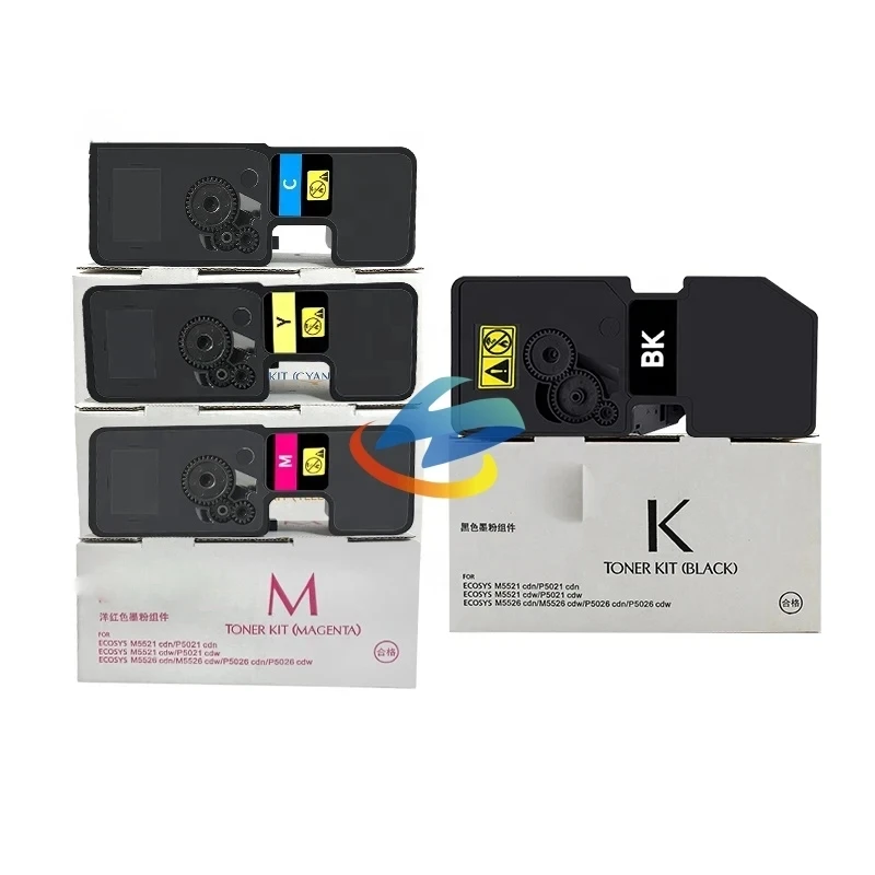 

4 шт. TK-5220 TK5220 тонер-картридж для Kyocera ECOSYS P5021cdn P5021cdw M5521cdn ECOSYS M5521cdw сменный тонер BK25g CMY20g