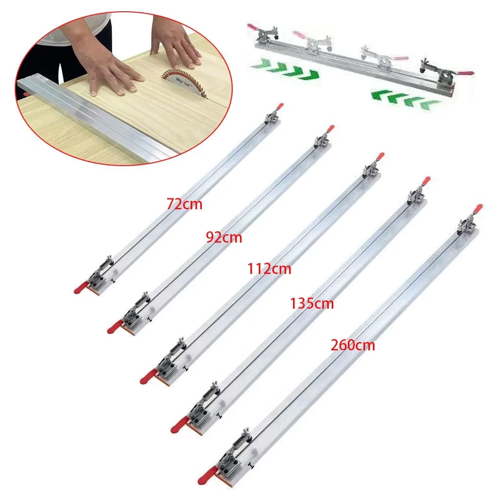 Wood Board Clamp Straight Edge Clamp For Flip Saw Electric Circular Saw Cutting Guide Ruler Fixing Clip Fixture Woodworking Tool