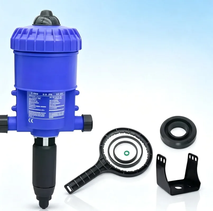D25RE2 0.2-2% Proportional Dosing Pump, Water-Powered Fertilizer Injector for Livestock & Greenhouse