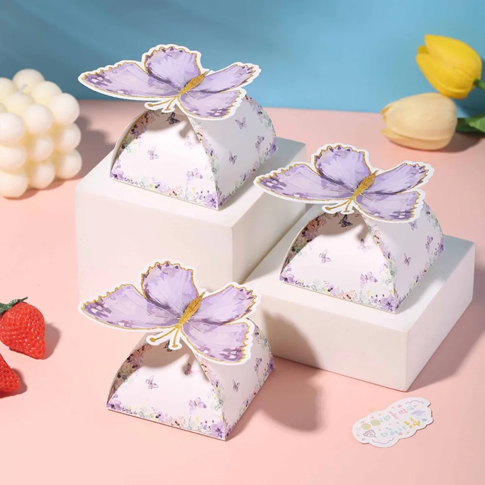 12/24 Stück kreative Schmetterlings-Süßigkeitenboxen für Geburtstag, Hochzeit, Valentinstag, Muttertag, Gedenkfeier, Karneval, Süßigkeiten-Geschenkverpackung – Detail 3