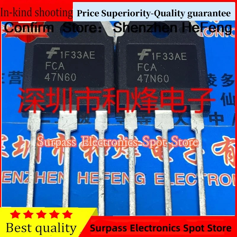 5PCS-10PCS FCA47N60  TO-3P 600V 47A   Best QualityQuick Delivery Fast Shipping