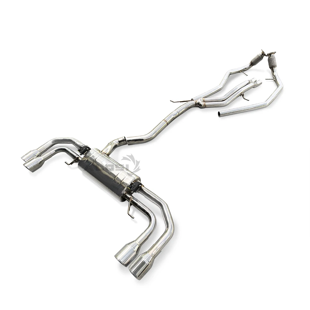 

High quality ALOSI stainless steel exhaust with valve muffler performance for Audi Q8 3.0T 2019-2023 performance exhaust system