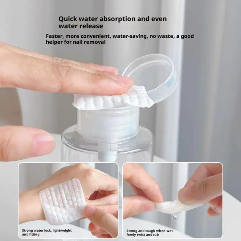 Nail Polish Remover Wipes Cotton Wipes Pads Lint Free Manicure Cleaner UV Gel Disposable Nail Removal Papers Cleansing Tool