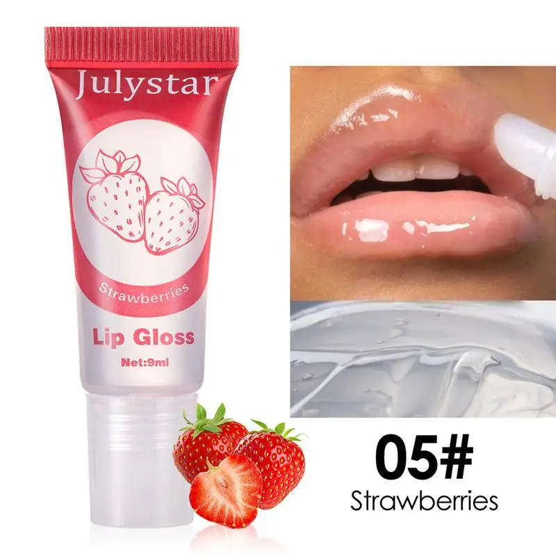 Lip Oil Gloss Fruit Flavor Moisturize Plumper Lips Tint Lip Balm Makeup Lip Balm 6X Lip Balm Daily Makeup Deep Moisturizing Lip