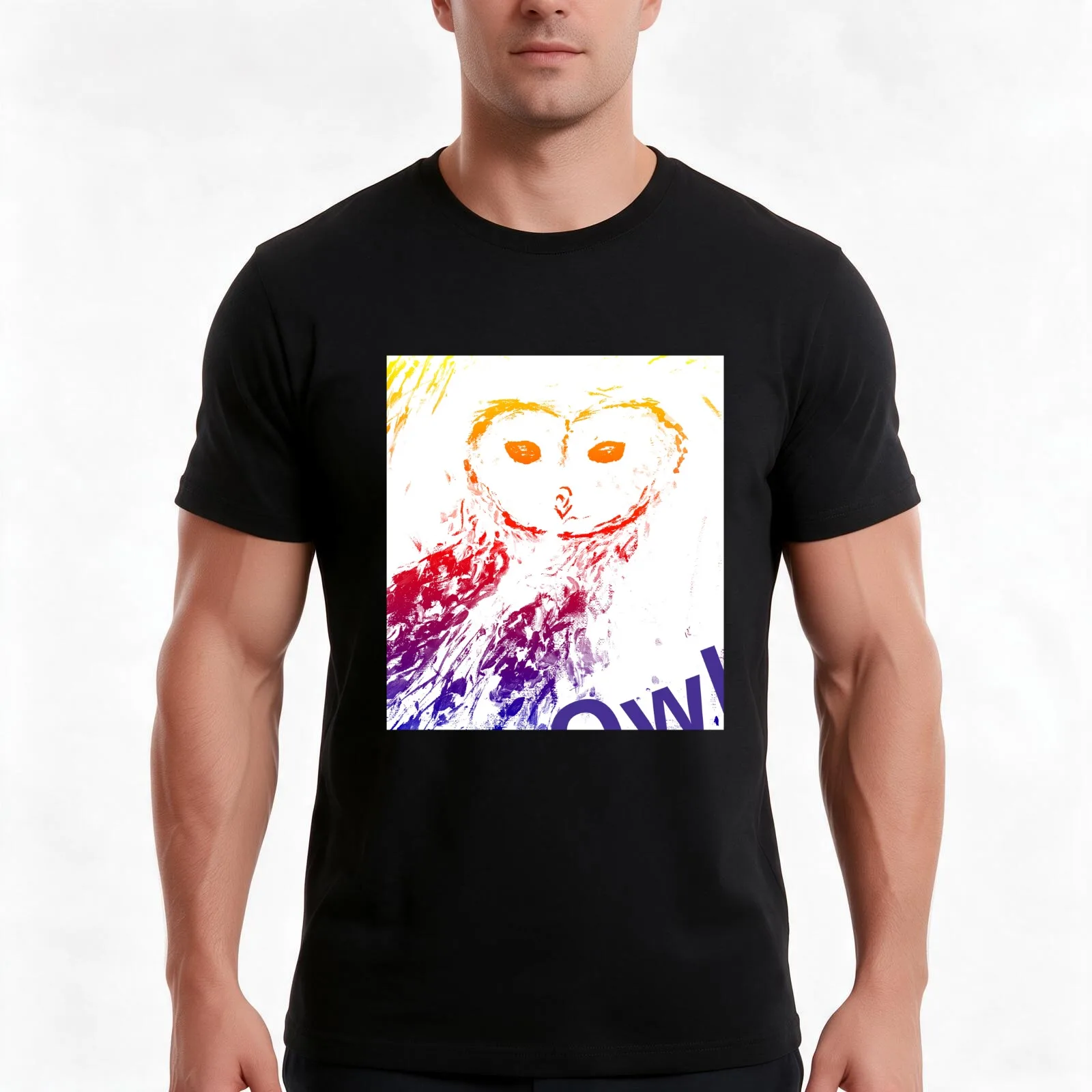 Owl barn owl burrowing Owl baby owl T-Shirt Summer Casual Cotton Tee Oversized Streetwear Tops Vintage Graphic Print