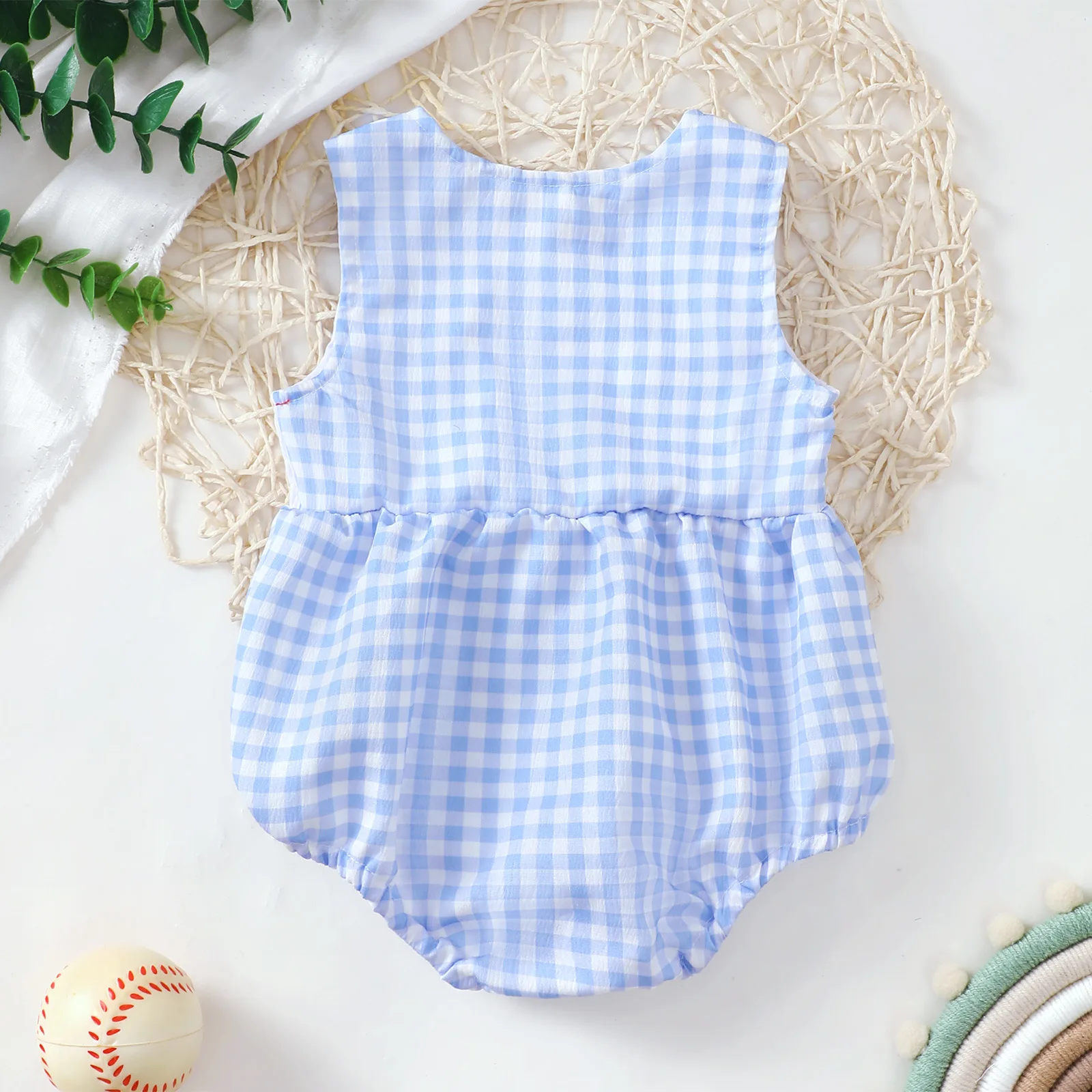 الرضع طفل البيسبول المطرزة نمط رومبير مثلث تصميم ملابس الطفل ارتداءها للأطفال