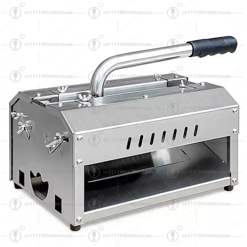 Manual Gluten Slicer Machine - Adjustable Cutter for Skewers & Sausages