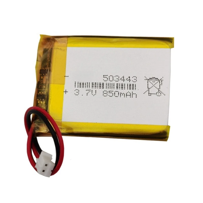 

3.7 Volt 503443 850MAH Battery Suitable for Camera Rechargeable Polymer Lithium Ion Batteries