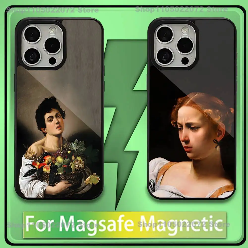 

C-Caravaggio Painting Phone Case For iPhone 16,15,14,13,12,11,Plus,Pro,Max,Mini Soft Magesafe Magnetic Wireless Charge