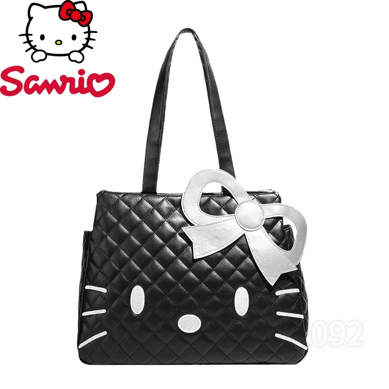 

Sanrio Hello Kitty New Women's Handbag Luxury Brand Fashion Trend Women's Shoulder Bag Black Women's Tote Bag Large Capacity