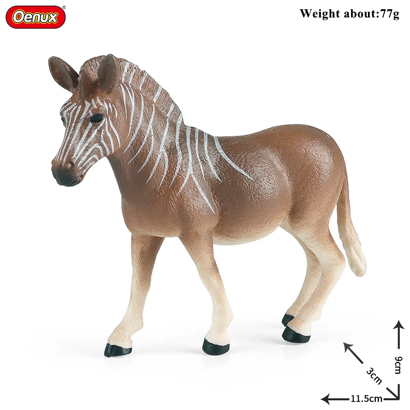 Oenux floresta animais selvagens burro figura de ação modelo cena fazenda decoração estatuetas coleção educação brinquedo para crianças presente