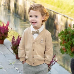 Dave Bella New Spring Autumn Baby Boys Clothes Suit Children Casual Tops Pants 2Pcs/Set Kids Khaki Outfits DB1250720