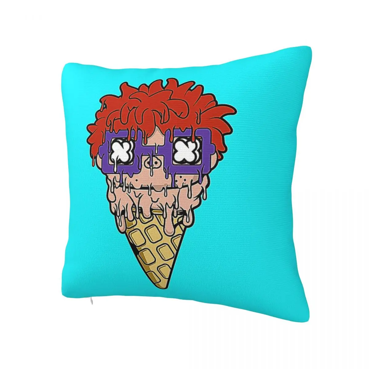 Ice Cream Rugrat Square Pillow White Square pillow