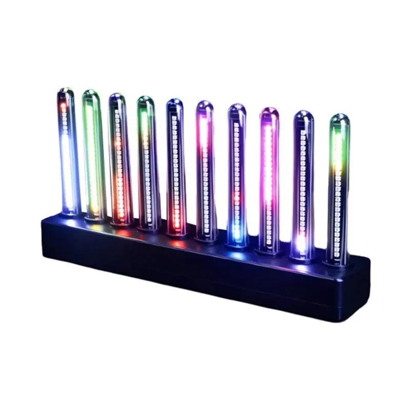 【HAPPY】Desktop Rhythm Light LED Audio Spectrum Light Sound-Activated Music Visualizer Colorful Music Rhythm Light Bar For Rooms