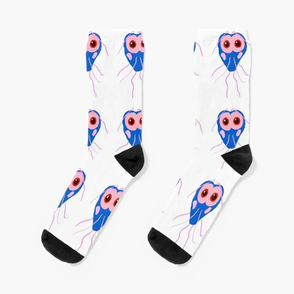 

Giardia Cute Microbes Adorable Bacteria Socks heated halloween cotton Men's Socks Female Men's