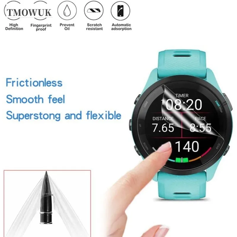 

For Garmin Forerunner 45 55 158 220 235 245 255 255s 620 635 Screen Protector Soft TPU Hydrogel Film HD Clear Anti-scratch Watch