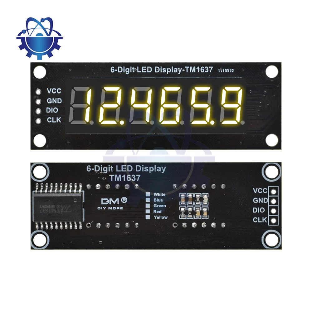 Imagem -05 - Digital Led Display Module para Arduino Tubo Módulo Board Nixie Relógio Bits Segmentos 56 Polegada Tm1637